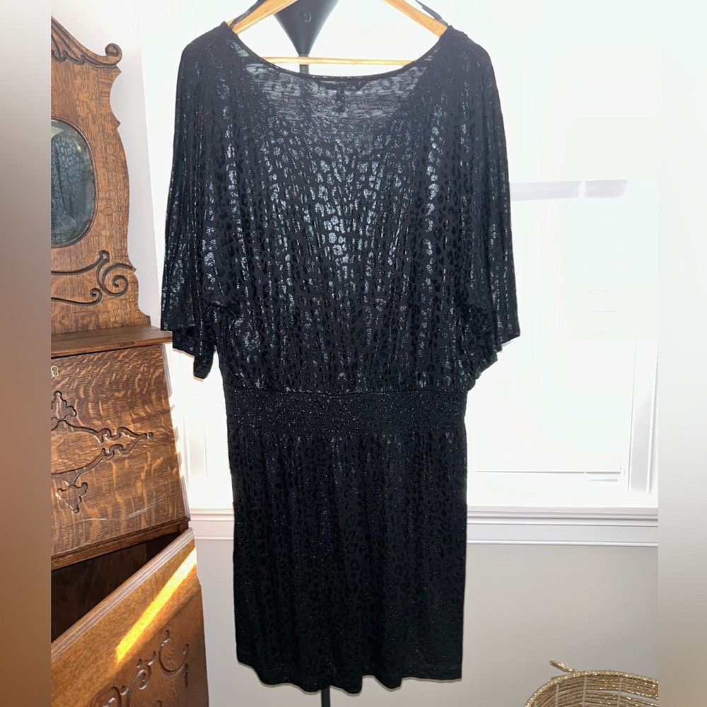 White House black market black cheetah print dress - Picture 2 of 3